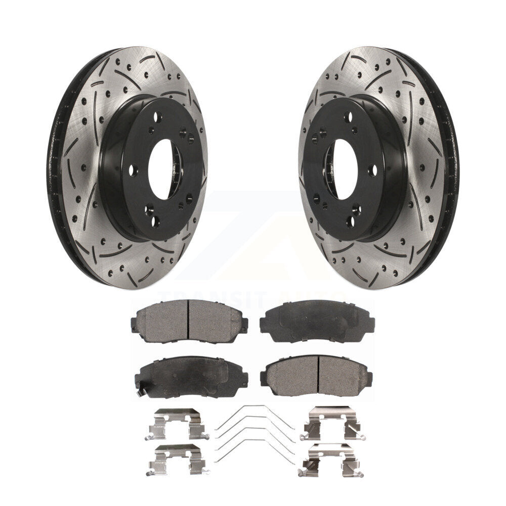 Coated Disc Rotors and Ceramic Brake Pads Kit-KDT-100155 - Kit.bestparts.ca
