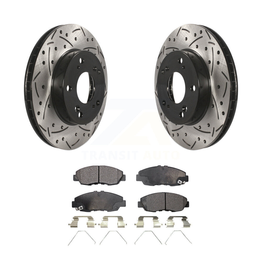 Coated Disc Rotors and Ceramic Brake Pads Kit-KDT-100156 - Kit.bestparts.ca