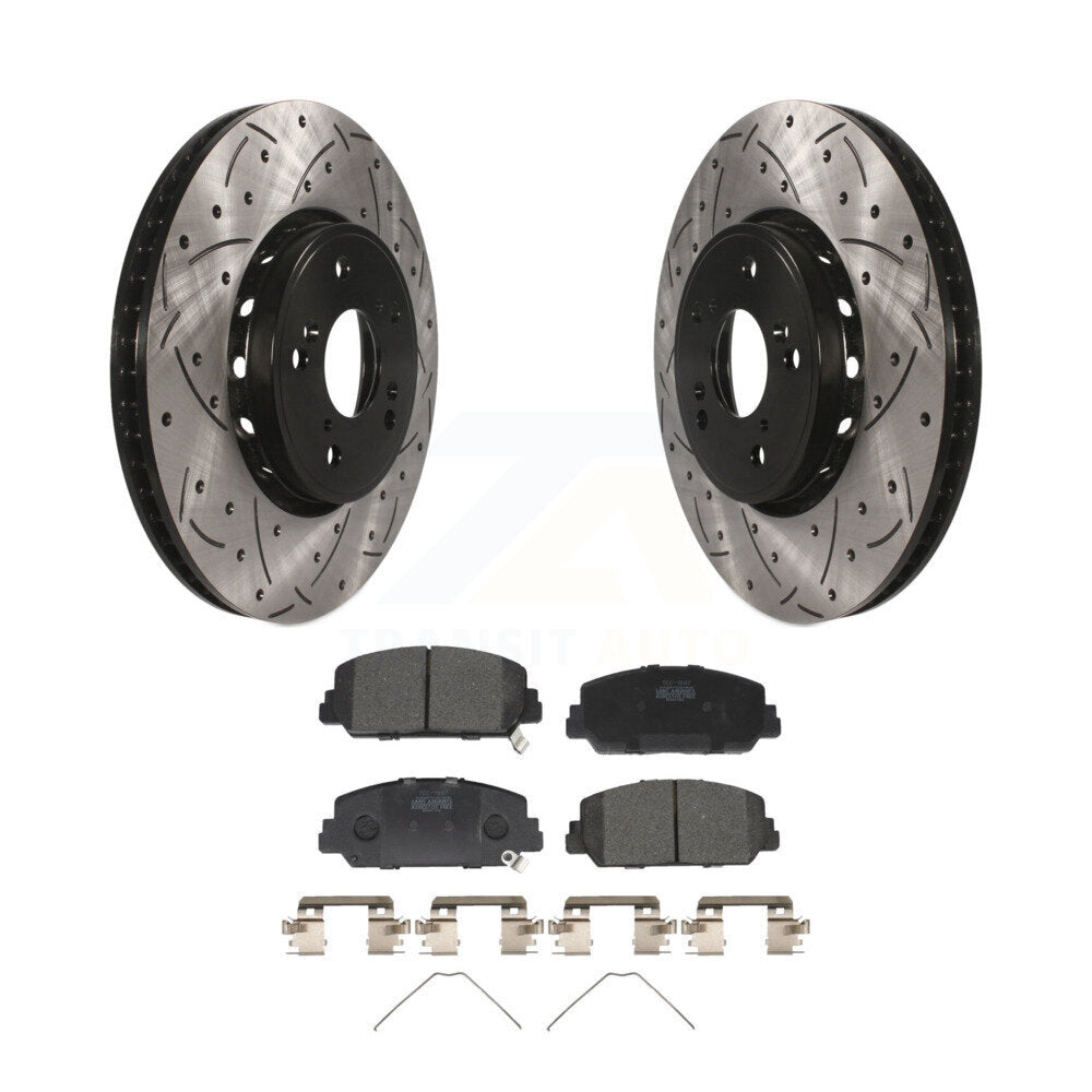 Coated Disc Rotors and Ceramic Brake Pads Kit-KDT-100165 - Kit.bestparts.ca