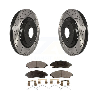 Coated Disc Rotors and Ceramic Brake Pads Kit-KDT-100170 - Kit.bestparts.ca
