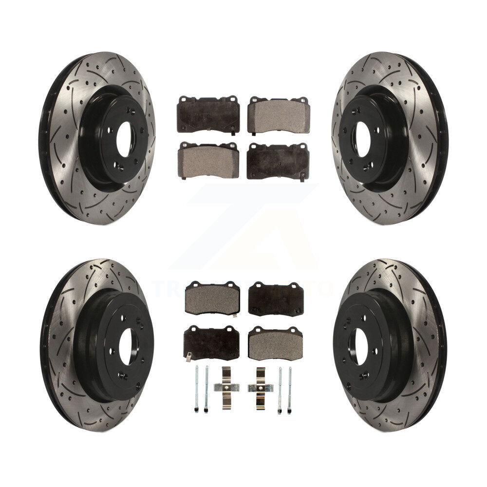 Disc Rotors and Ceramic Brake Pads Kit-KDT-100363 - Kit.bestparts.ca
