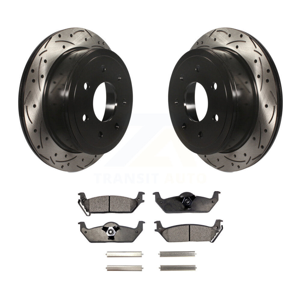 Coated Disc Rotors and Ceramic Brake Pads Kit-KDT-100446 - Kit.bestparts.ca