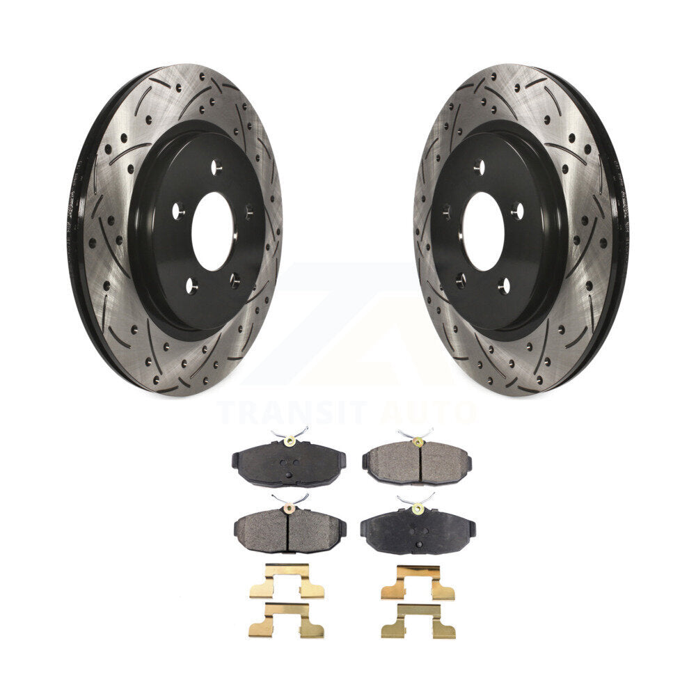 Coated Disc Rotors and Ceramic Brake Pads Kit-KDT-100447 - Kit.bestparts.ca