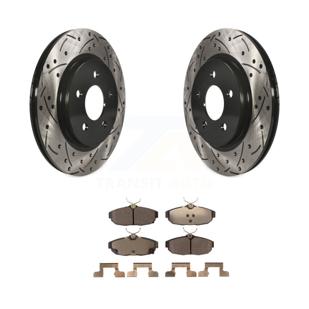 Coated Disc Rotors and Ceramic Brake Pads Kit-KDT-100449 - Kit.bestparts.ca