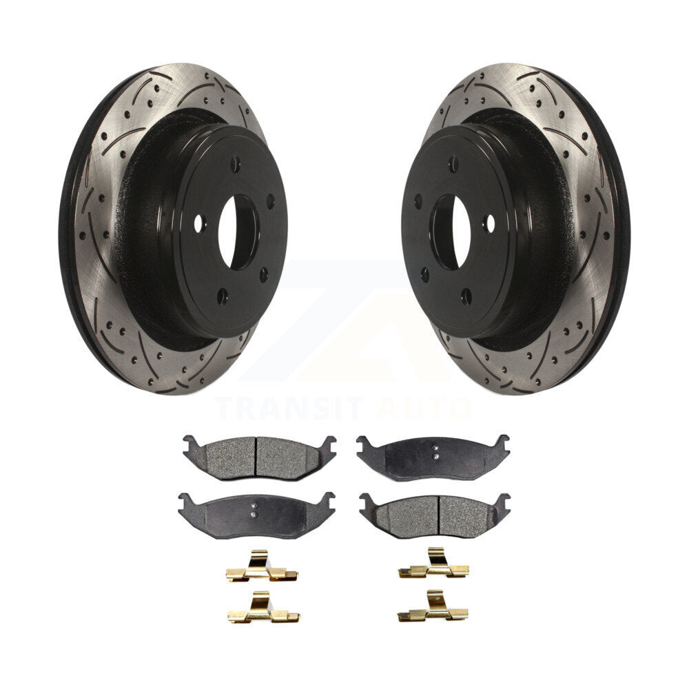 Coated Disc Rotors and Ceramic Brake Pads Kit-KDT-100472 - Kit.bestparts.ca