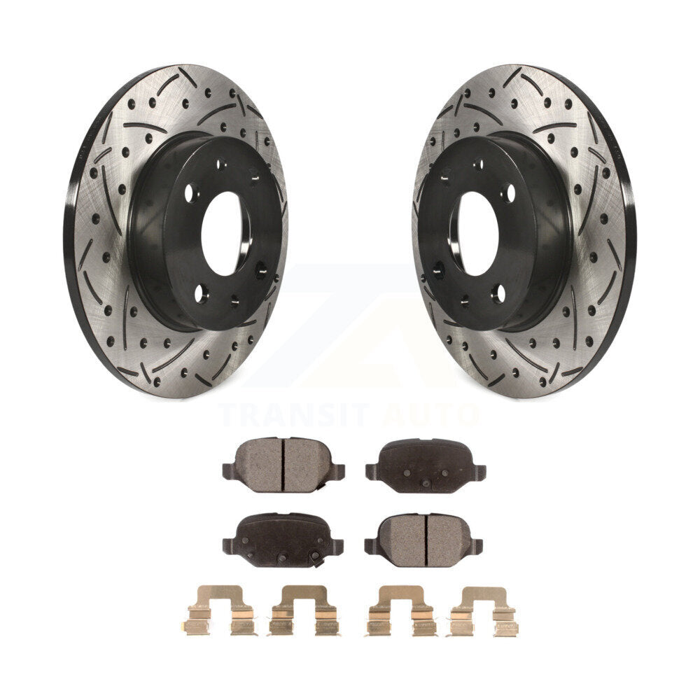 Coated Disc Rotors and Ceramic Brake Pads Kit-KDT-100541 - Kit.bestparts.ca