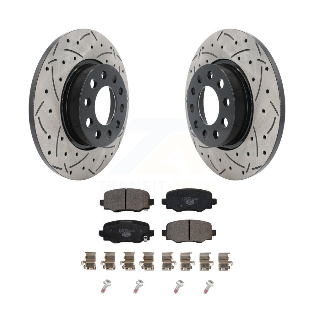 Coated Disc Rotors and Ceramic Brake Pads Kit-KDT-100582 - Kit.bestparts.ca