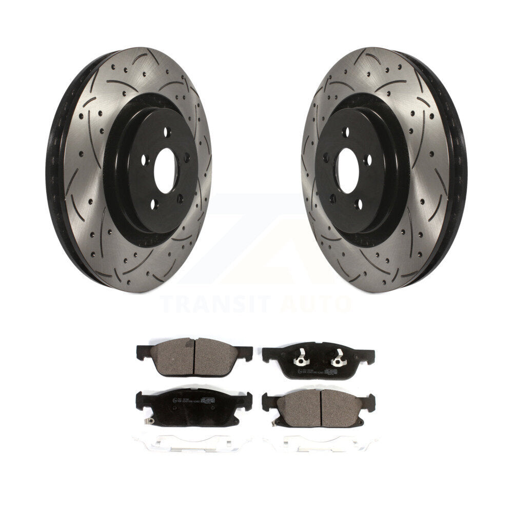Coated Disc Rotors and Ceramic Brake Pads Kit-KDT-100612 - Kit.bestparts.ca