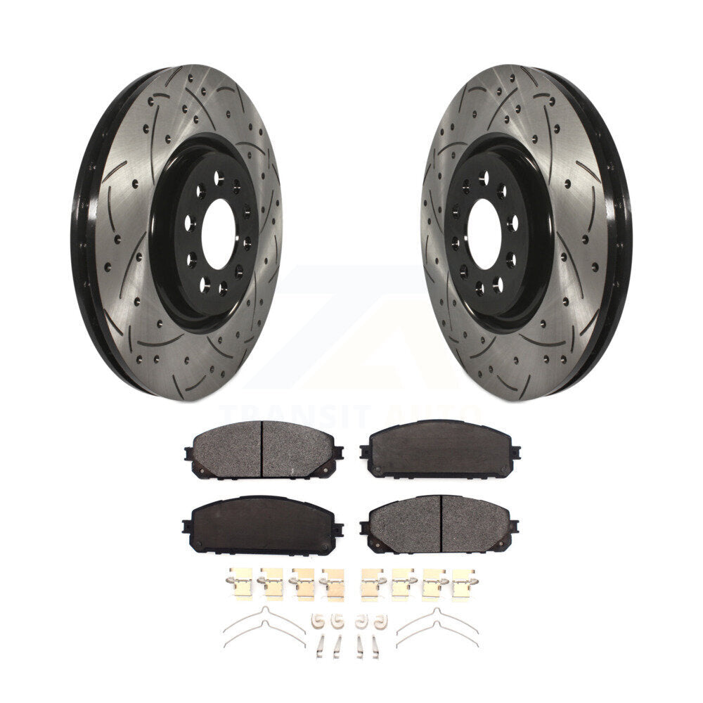Coated Disc Rotors and Ceramic Brake Pads Kit-KDT-100715 - Kit.bestparts.ca