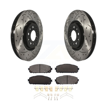 Coated Disc Rotors and Ceramic Brake Pads Kit-KDT-100715 - Kit.bestparts.ca