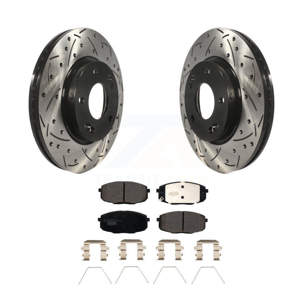 Coated Disc Rotors and Ceramic Brake Pads Kit-KDT-100726 - Kit.bestparts.ca