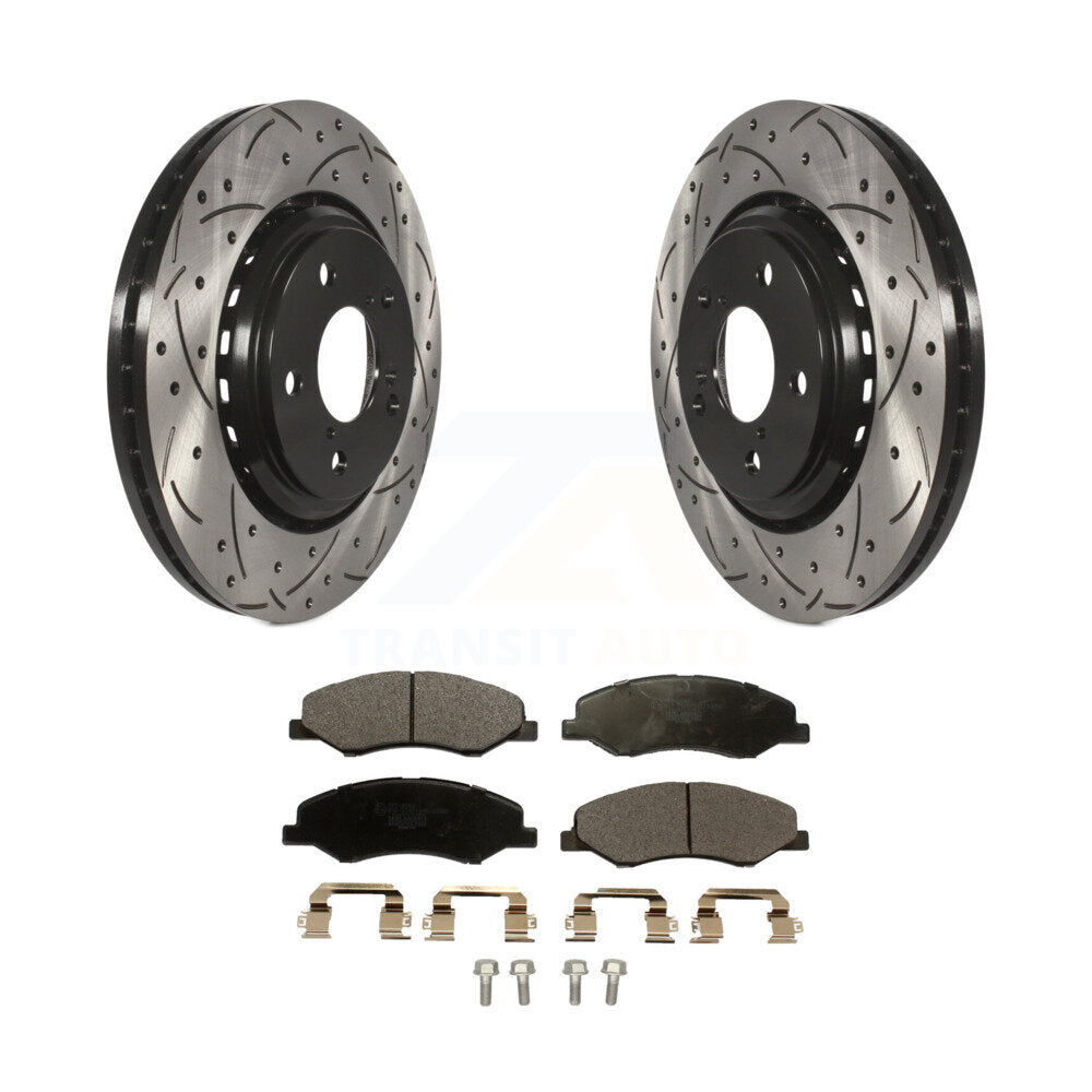 Coated Disc Rotors and Ceramic Brake Pads Kit-KDT-100728 - Kit.bestparts.ca