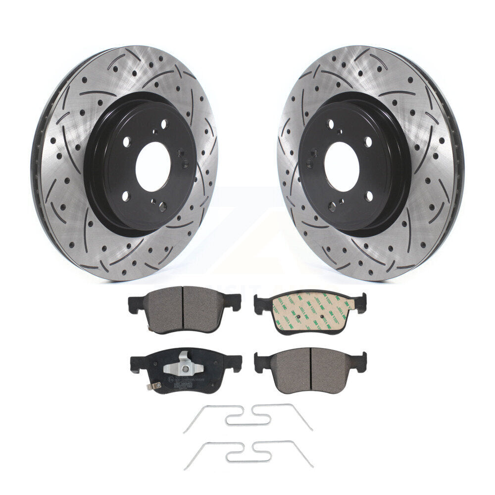 Coated Disc Rotors and Ceramic Brake Pads Kit-KDT-100732 - Kit.bestparts.ca
