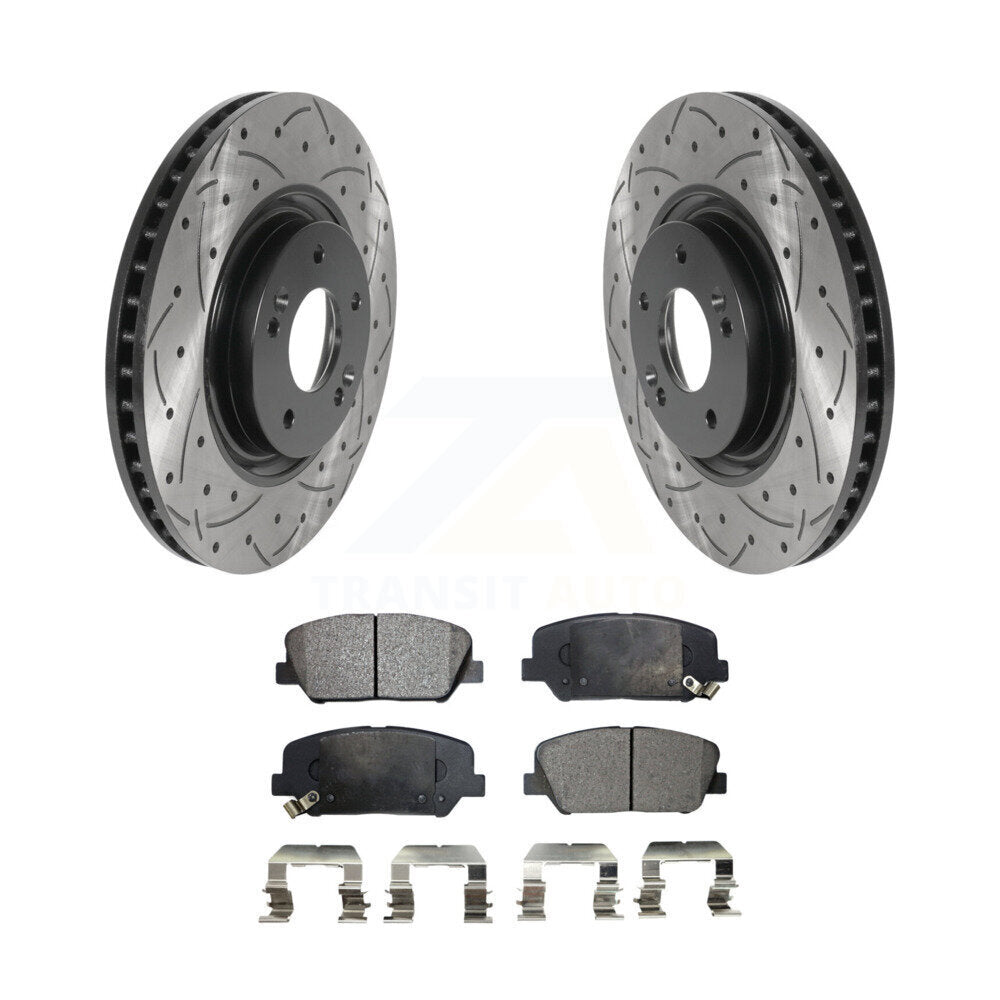 Coated Disc Rotors and Ceramic Brake Pads Kit-KDT-100793 - Kit.bestparts.ca