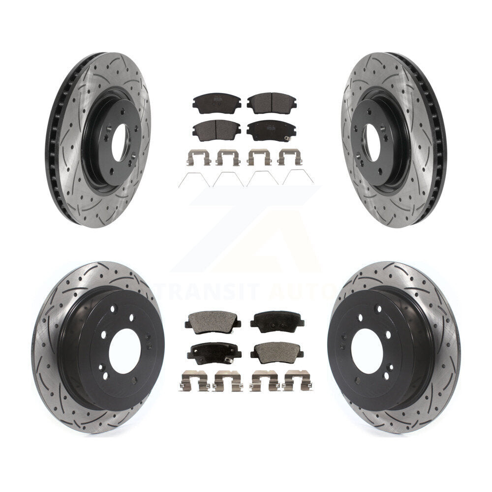 Disc Rotors and Ceramic Brake Pads Kit-KDT-100877 - Kit.bestparts.ca