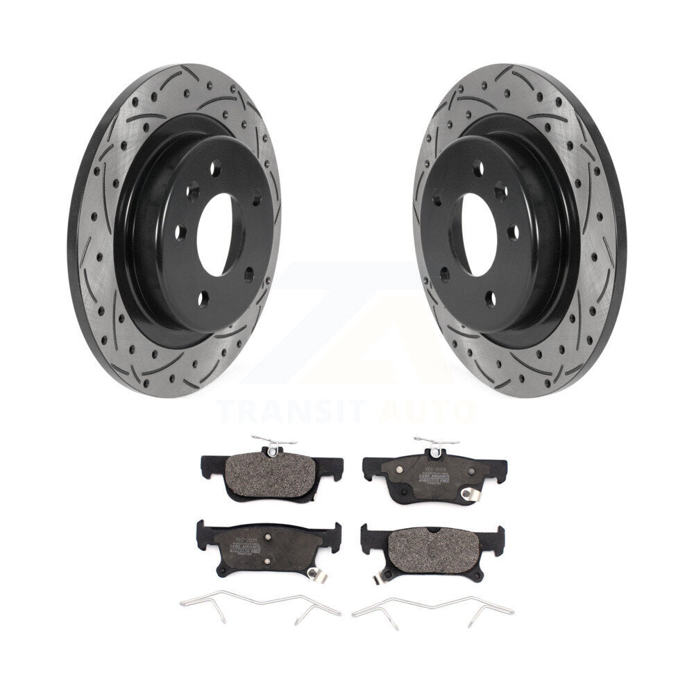 Coated Disc Rotors and Ceramic Brake Pads Kit-KDT-100909 - Kit.bestparts.ca