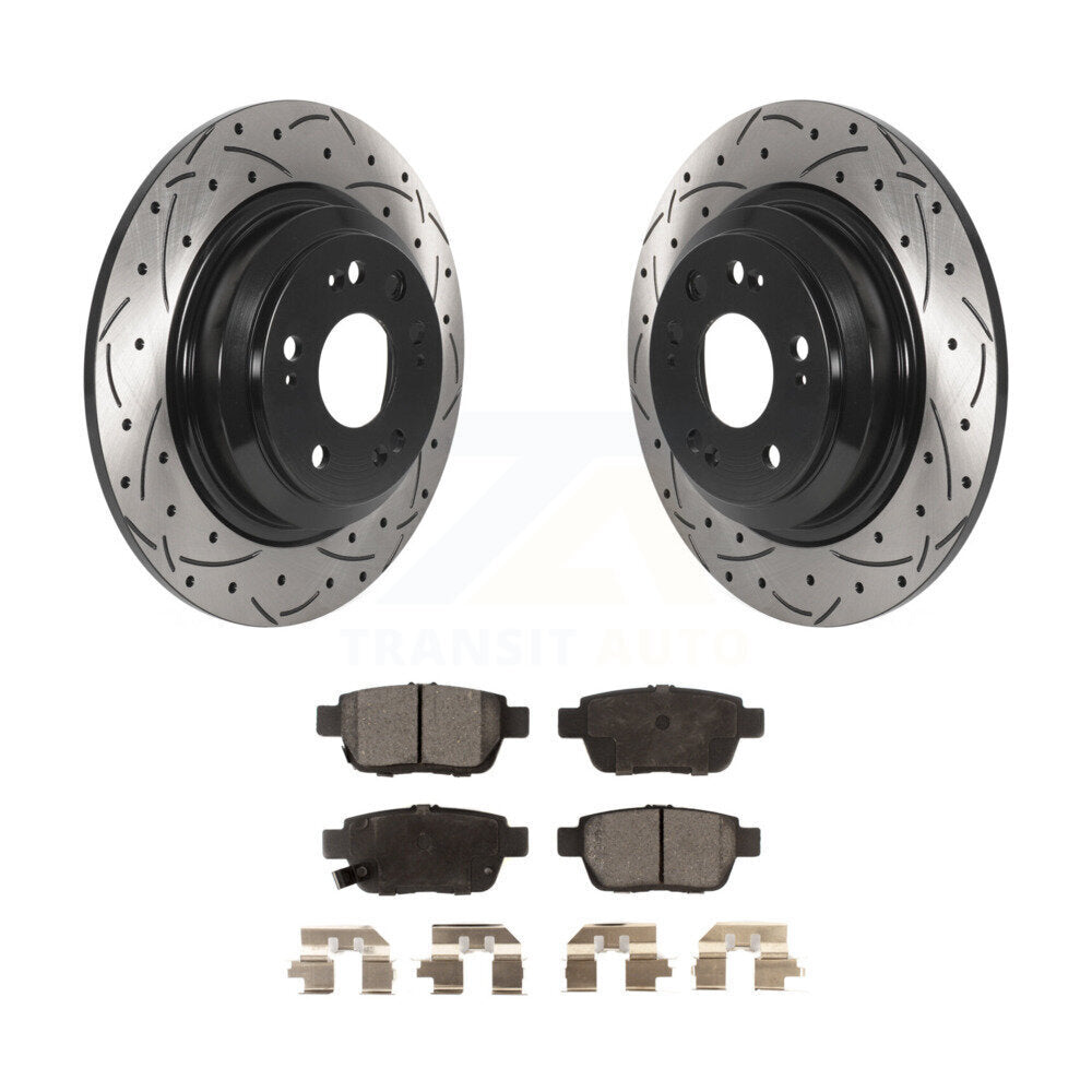 Coated Disc Rotors and Ceramic Brake Pads Kit-KDT-100938 - Kit.bestparts.ca
