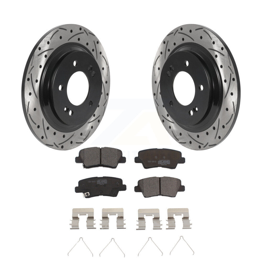 Coated Disc Rotors and Ceramic Brake Pads Kit-KDT-100951 - Kit.bestparts.ca