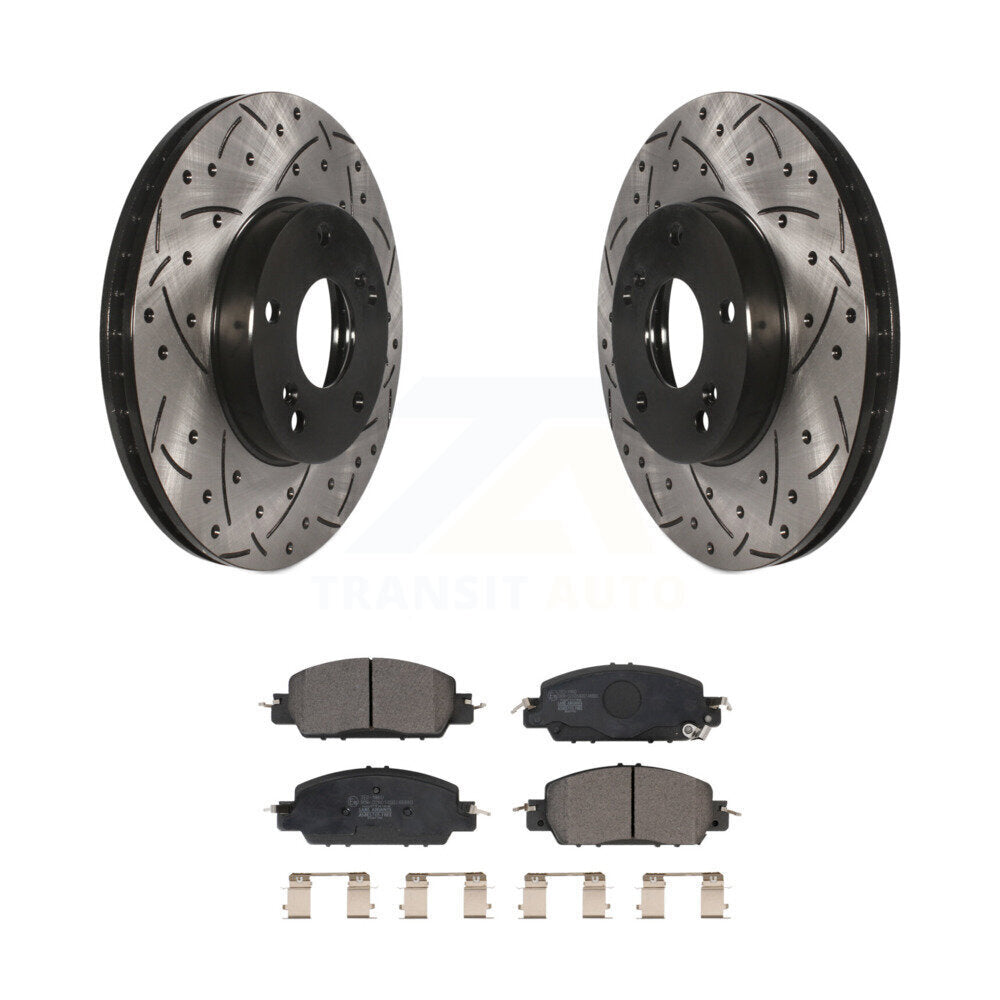 Coated Disc Rotors and Ceramic Brake Pads Kit-KDT-100982 - Kit.bestparts.ca