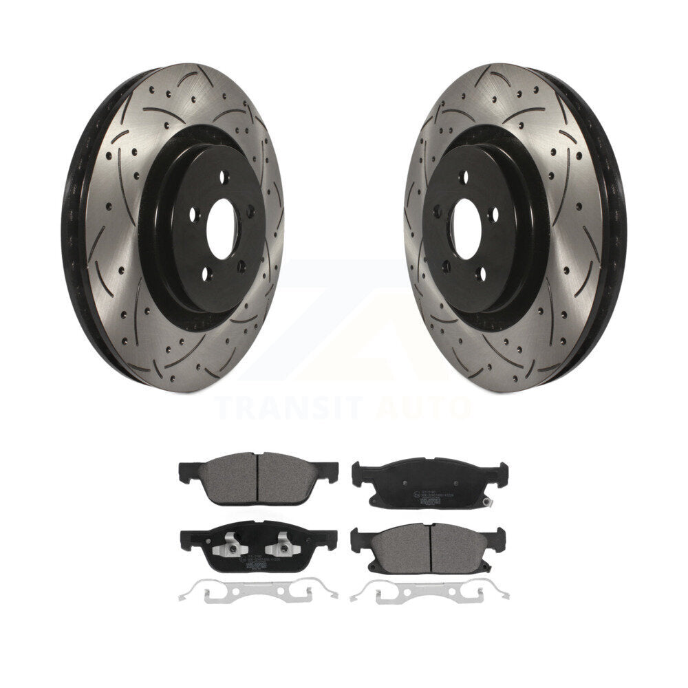 Coated Disc Rotors and Ceramic Brake Pads Kit-KDT-101073 - Kit.bestparts.ca