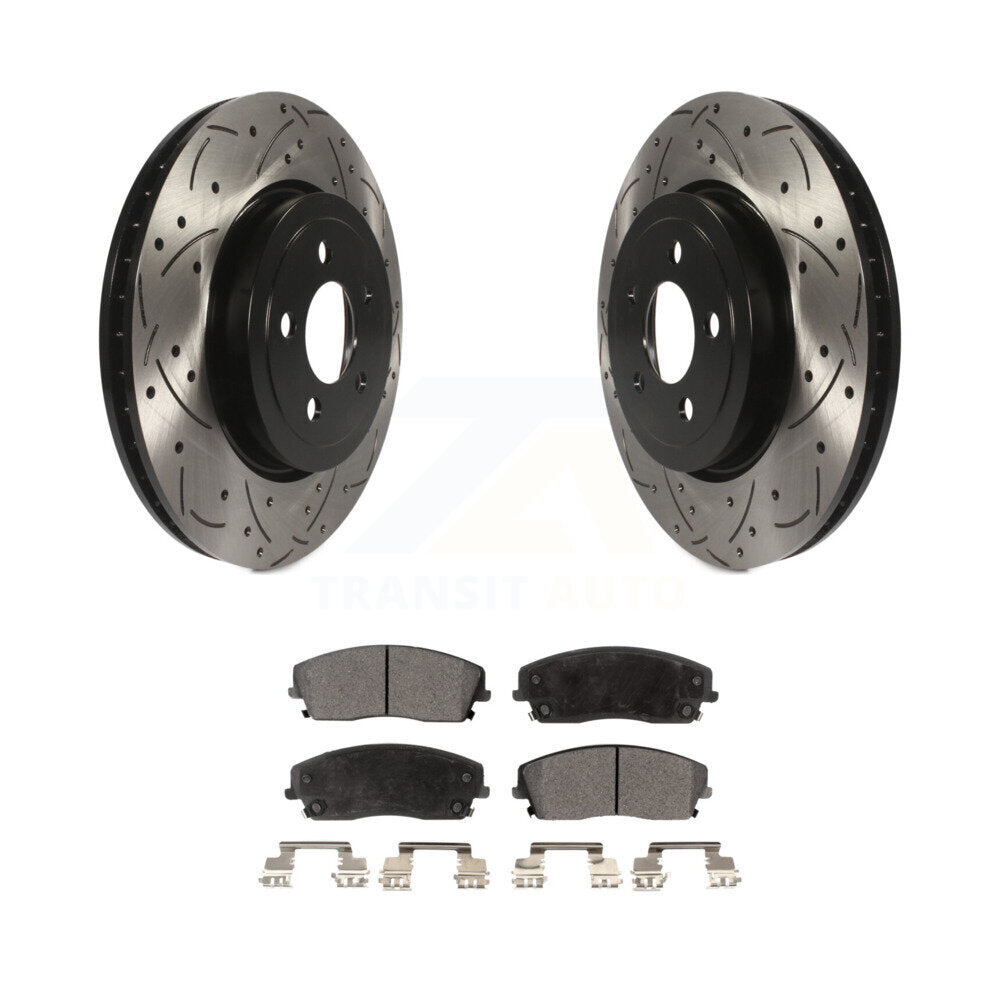 Coated Disc Rotors and Ceramic Brake Pads Kit-KDT-101094 - Kit.bestparts.ca