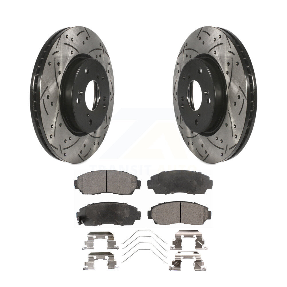 Coated Disc Rotors and Ceramic Brake Pads Kit-KDT-101116 - Kit.bestparts.ca