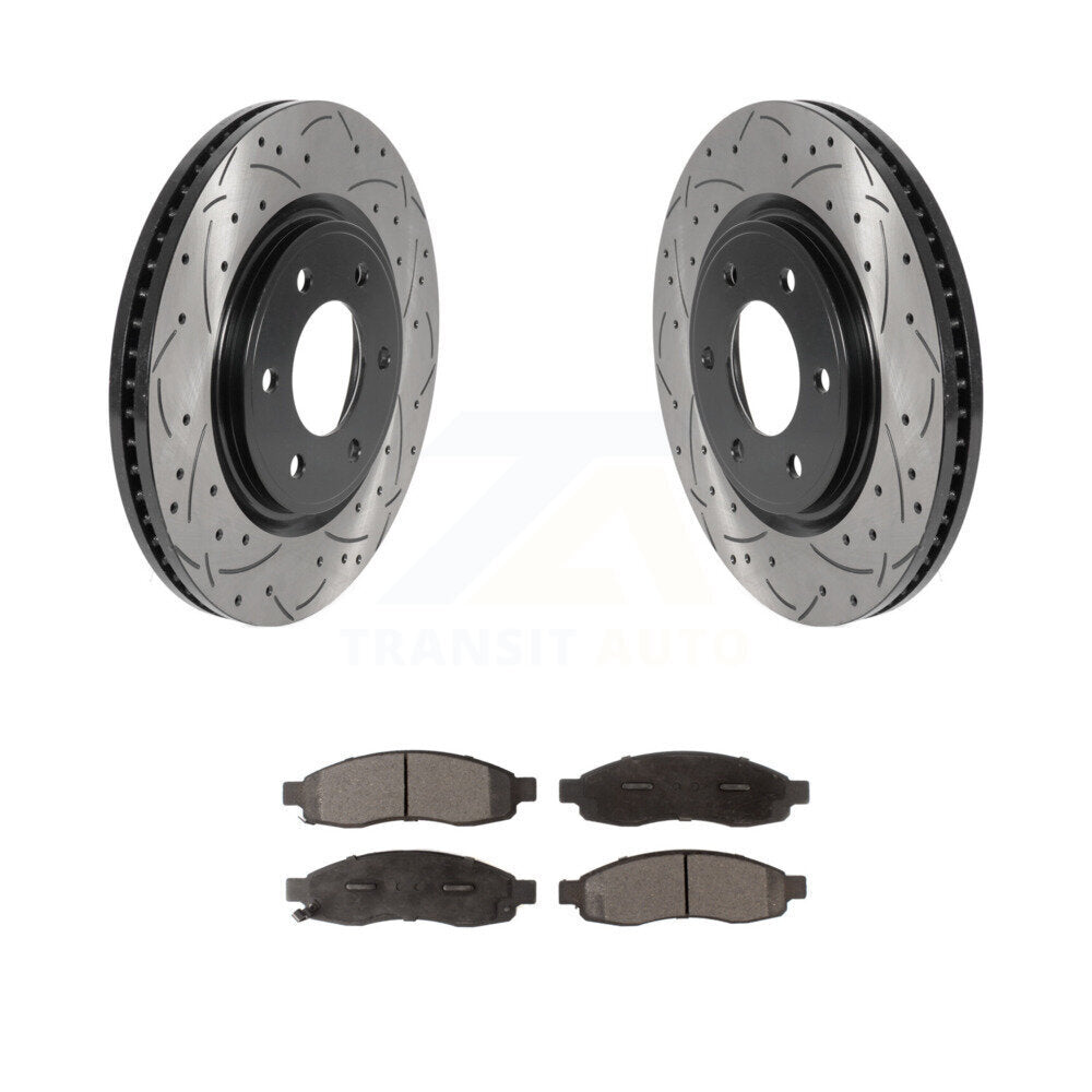 Coated Disc Rotors and Ceramic Brake Pads Kit-KDT-101120 - Kit.bestparts.ca