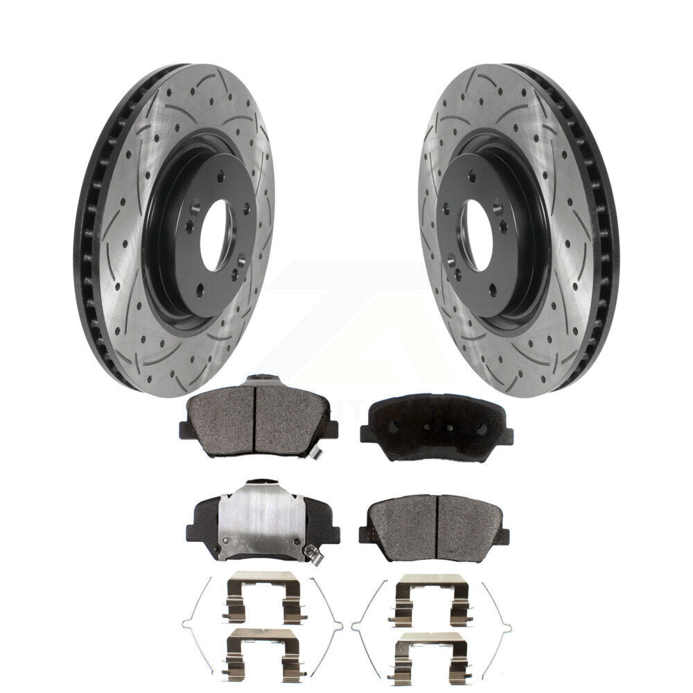 Coated Disc Rotors and Ceramic Brake Pads Kit-KDT-101167 - Kit.bestparts.ca