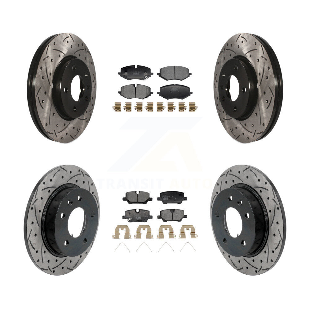 Coated Disc Rotors and Ceramic Brake Pads Kit-KDT-101330 - Kit.bestparts.ca
