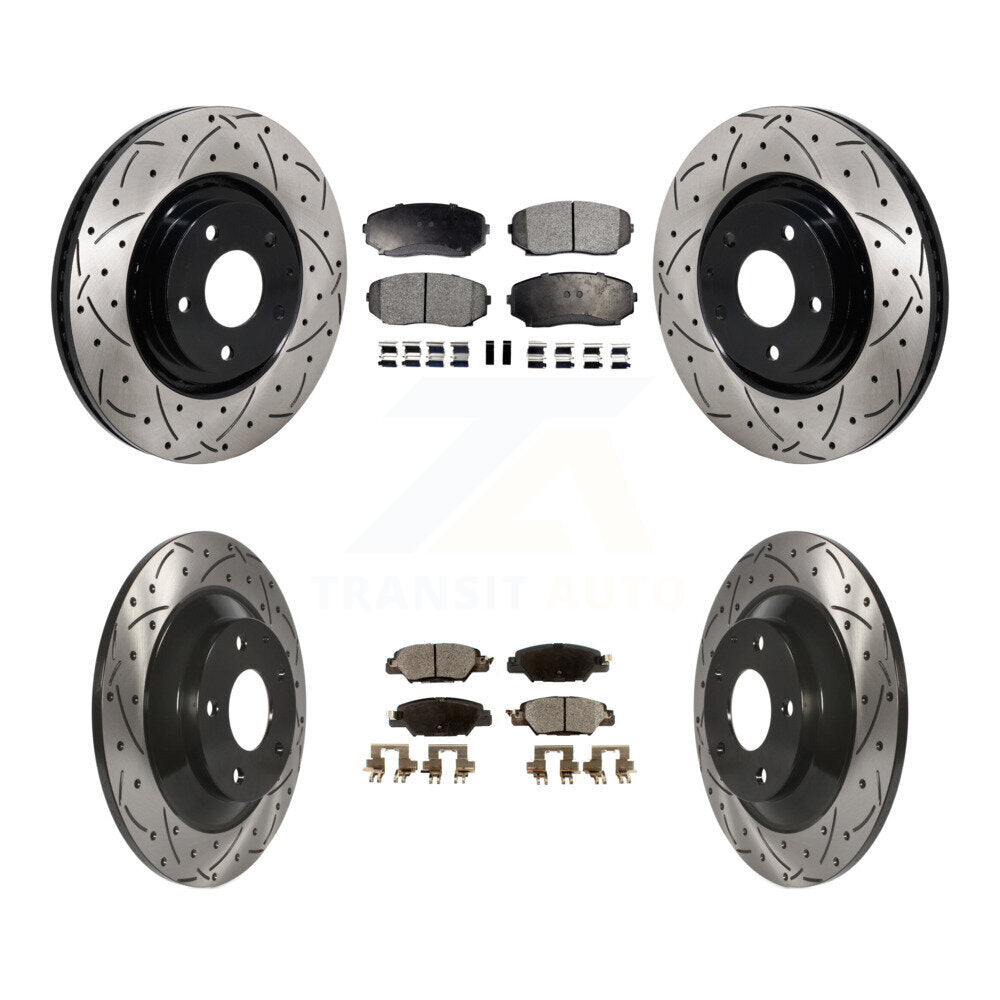 Coated Disc Rotors and Ceramic Brake Pads Kit-KDT-101385 - Kit.bestparts.ca
