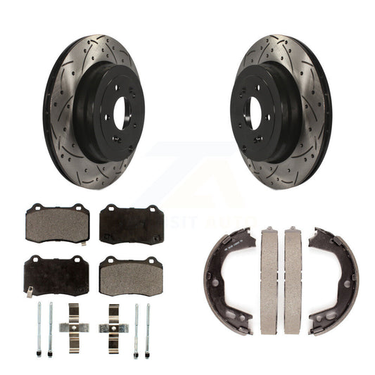 Coated Disc Rotors and Ceramic Brake Pads Kit-KDT-101588 - Kit.bestparts.ca