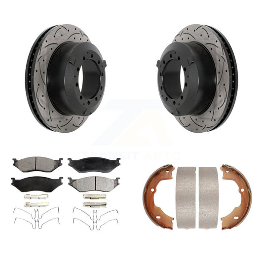 Coated Disc Rotors and Ceramic Brake Pads Kit-KDT-101593 - Kit.bestparts.ca