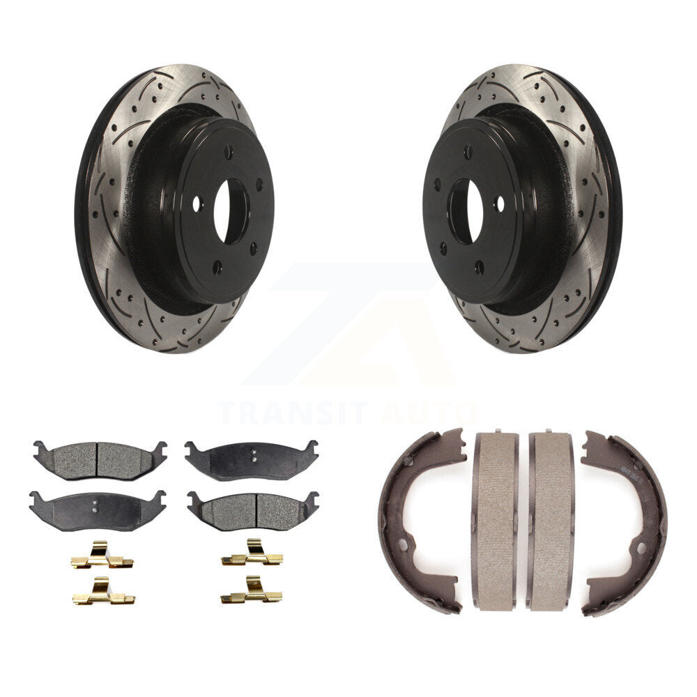 Coated Disc Rotors and Ceramic Brake Pads Kit-KDT-101610 - Kit.bestparts.ca