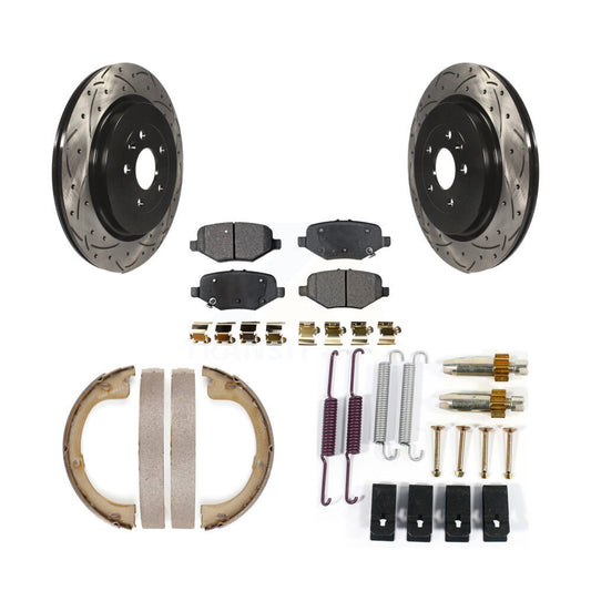 Coated Disc Rotors and Ceramic Brake Pads Kit-KDT-101697 - Kit.bestparts.ca