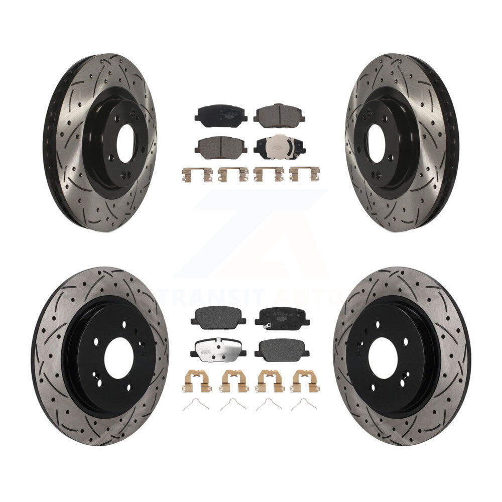 Coated Disc Rotors and Ceramic Brake Pads Kit-KDT-101822