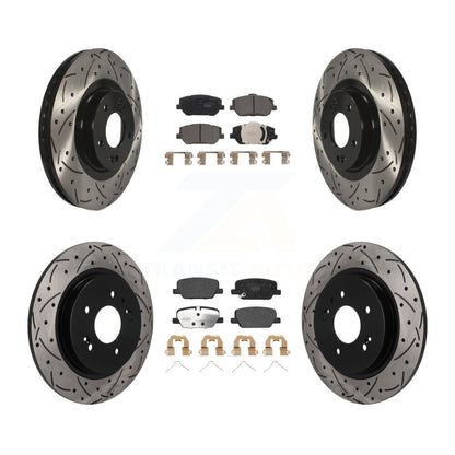 Coated Disc Rotors and Ceramic Brake Pads Kit-KDT-101822
