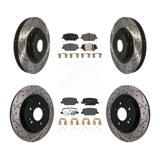 Coated Disc Rotors and Ceramic Brake Pads Kit-KDT-101822