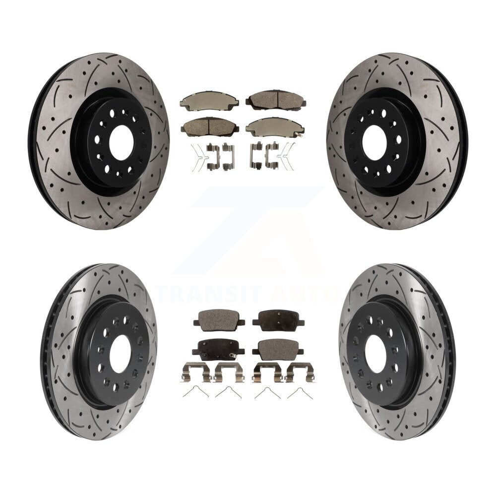 Coated Disc Rotors and Ceramic Brake Pads Kit-KDT-101825 Kit.bestparts.ca