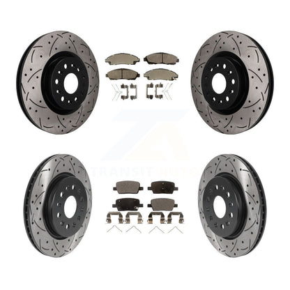 Coated Disc Rotors and Ceramic Brake Pads Kit-KDT-101825