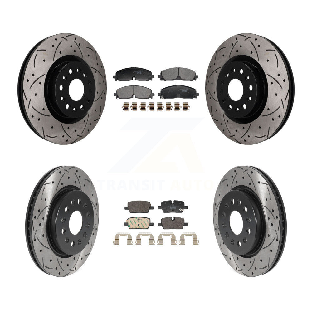 Coated Disc Rotors and Ceramic Brake Pads Kit-KDT-101826 Kit.bestparts.ca