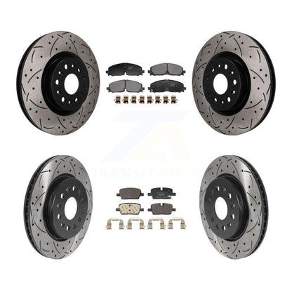Coated Disc Rotors and Ceramic Brake Pads Kit-KDT-101826