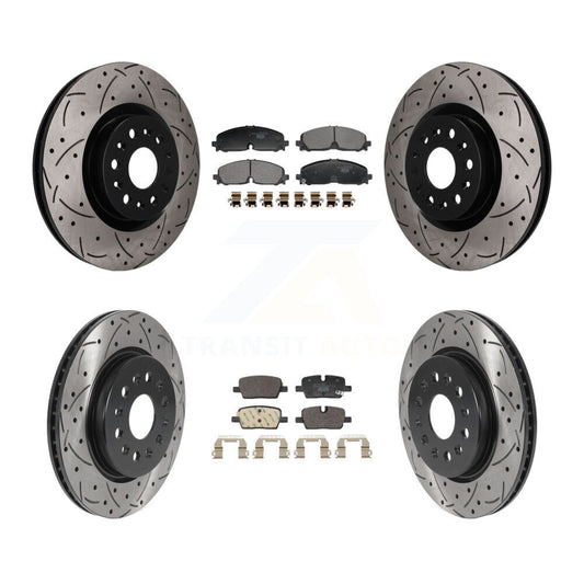 Coated Disc Rotors and Ceramic Brake Pads Kit-KDT-101826