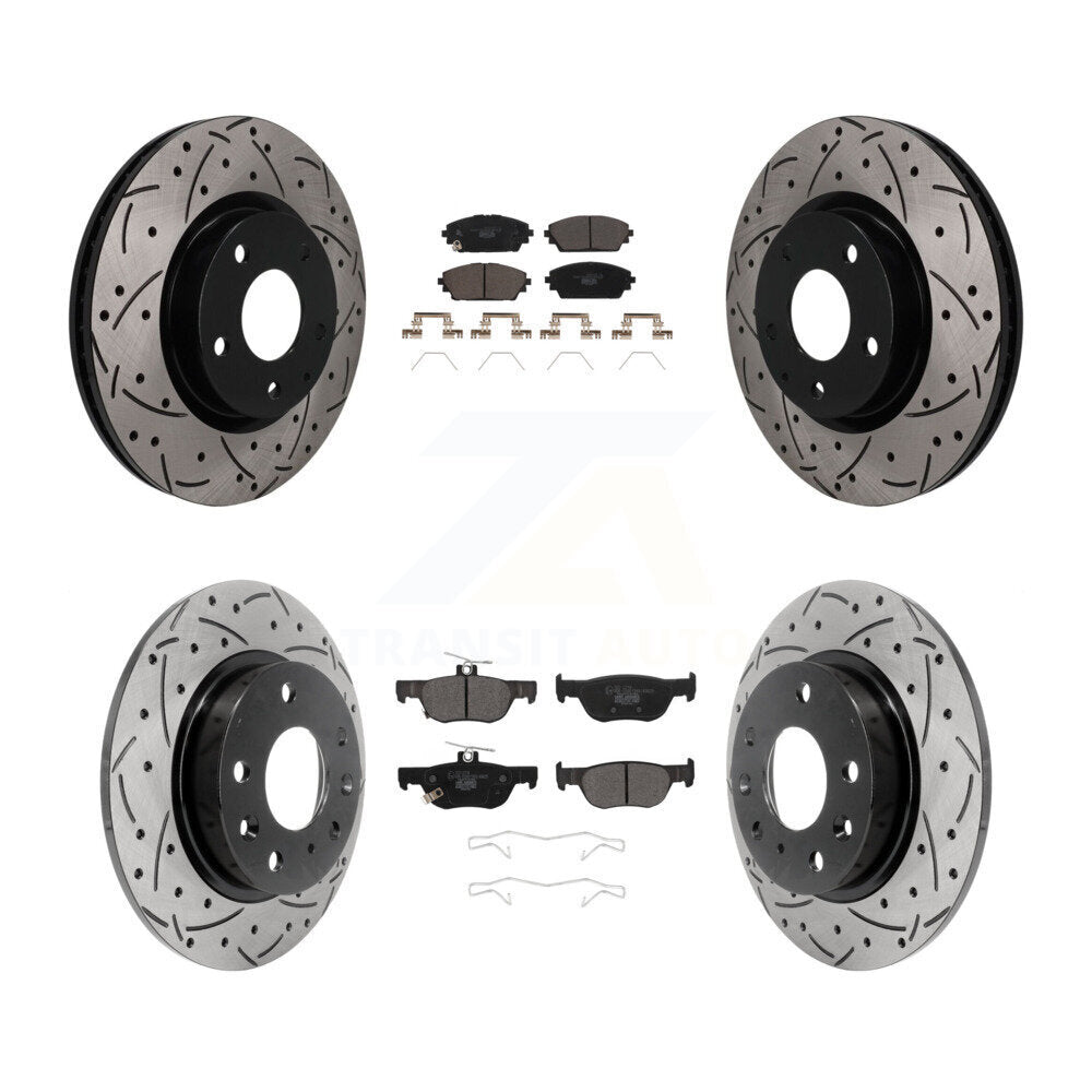 Coated Disc Rotors and Ceramic Brake Pads Kit-KDT-101829 Kit.bestparts.ca