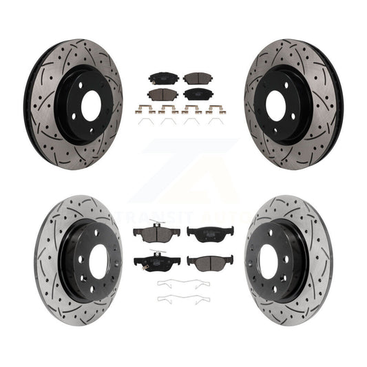 Coated Disc Rotors and Ceramic Brake Pads Kit-KDT-101829