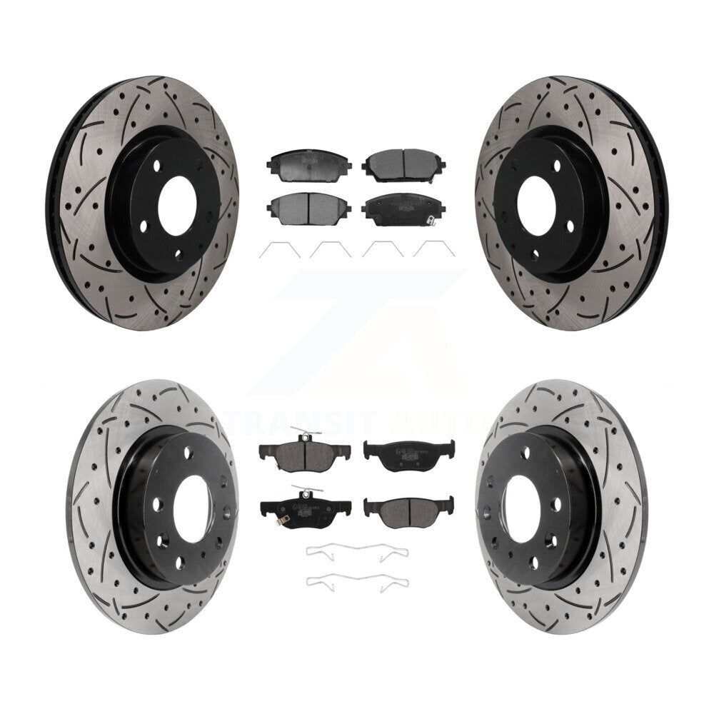 Coated Disc Rotors and Ceramic Brake Pads Kit-KDT-101830
