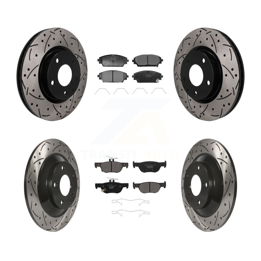 Coated Disc Rotors and Ceramic Brake Pads Kit-KDT-101831