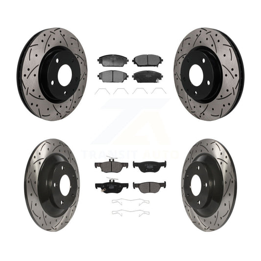 Coated Disc Rotors and Ceramic Brake Pads Kit-KDT-101831