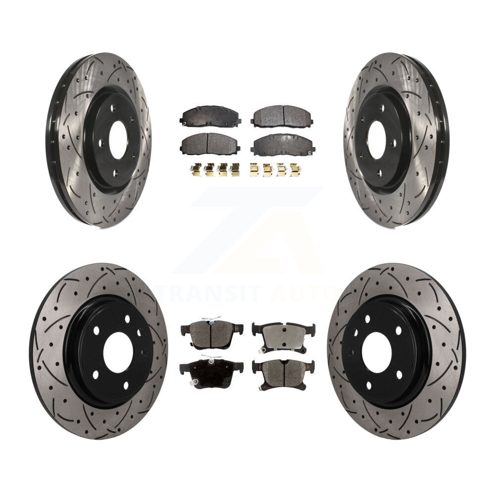 Coated Disc Rotors and Ceramic Brake Pads Kit-KDT-101837