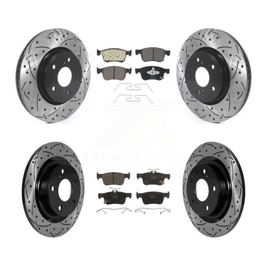 Coated Disc Rotors and Ceramic Brake Pads Kit-KDT-101850