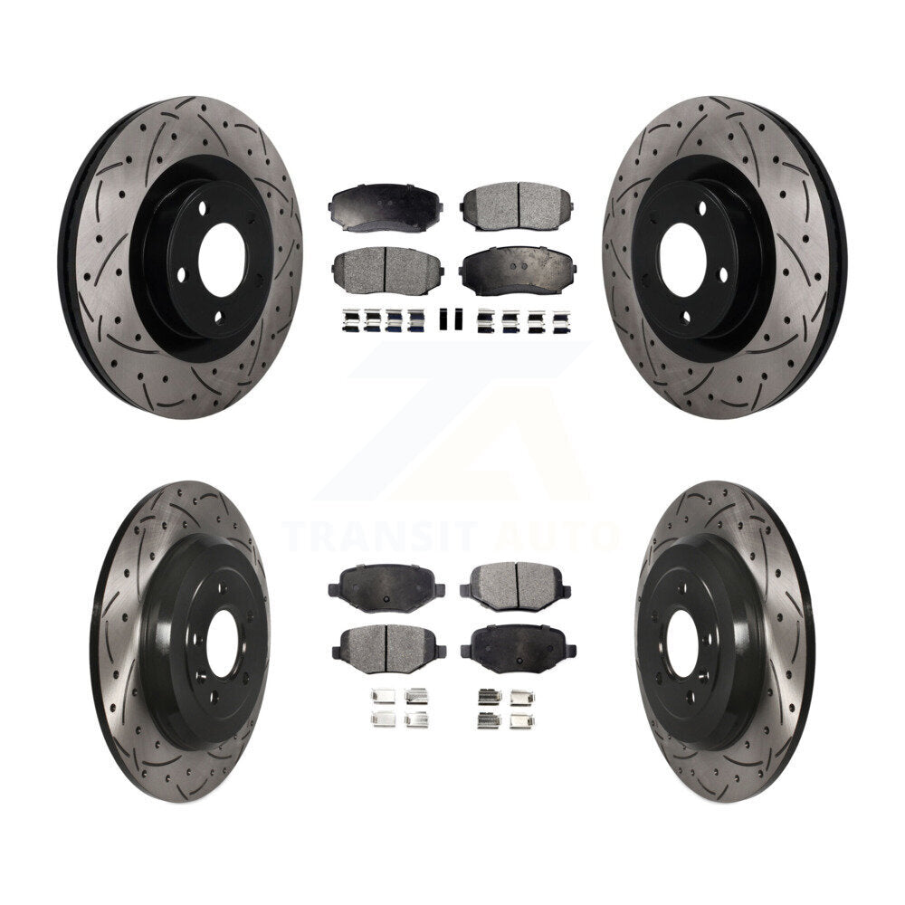 Coated Disc Rotors and Ceramic Brake Pads Kit-KDT-101851 Kit.bestparts.ca
